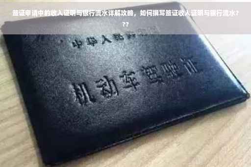 签证申请中的收入证明与银行流水详解攻略，如何撰写签证收入证明与银行流水？??