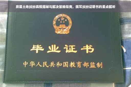 房屋土地纠纷真相揭秘与解决策略指南，撰写纠纷证明书的要点解析