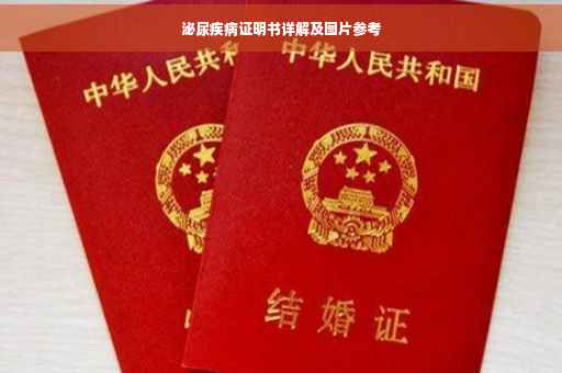 泌尿疾病证明书详解及图片参考