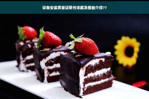 设备安装质量证明书详解及模板介绍??