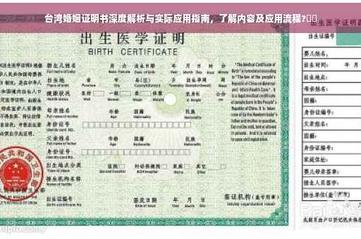 台湾婚姻证明书深度解析与实际应用指南，了解内容及应用流程?⚡️