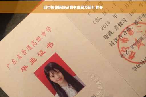 韧带损伤医院证明书详解及图片参考