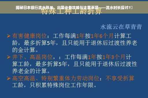 揭秘日本银行流水账单，出国必备攻略与注意事项——流水时长探讨?✨