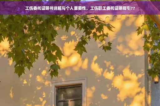工伤委托证明书详解与个人重要性，工伤职工委托证明指引??