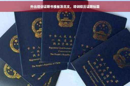 外出培训证明书模板及范文，培训经历证明标题