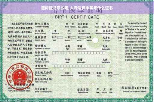 裁判证书怎么考,大专法律事务考什么证书