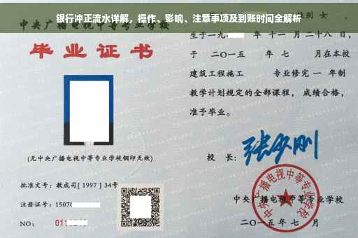 银行冲正流水详解，操作、影响、注意事项及到账时间全解析