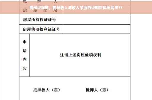 揭秘证据链，揭秘收入与收入来源的证明资料全解析??
