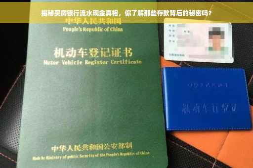 揭秘买房银行流水现金真相，你了解那些存款背后的秘密吗？