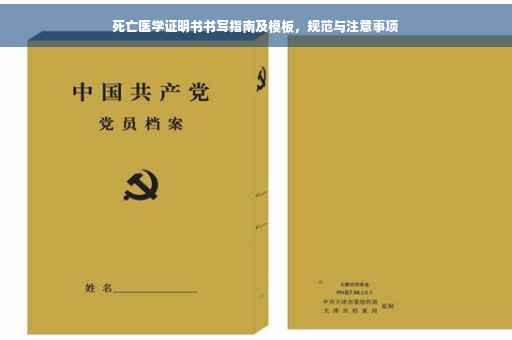 死亡医学证明书书写指南及模板，规范与注意事项