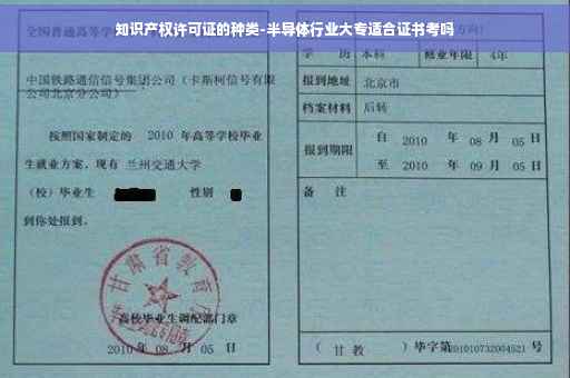 知识产权许可证的种类-半导体行业大专适合证书考吗