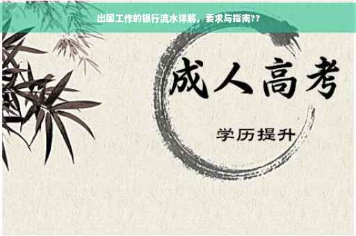 出国工作的银行流水详解，要求与指南??