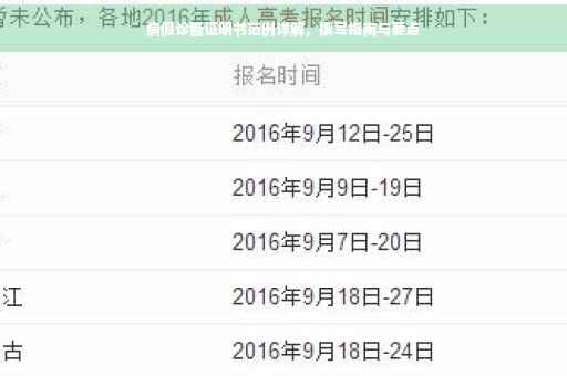病假诊断证明书范例详解，撰写指南与要点