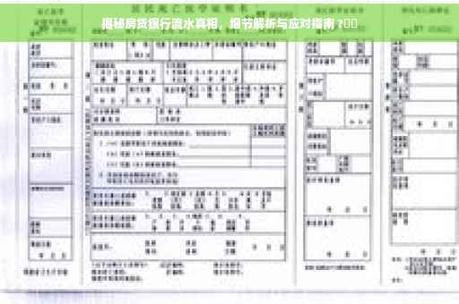 揭秘房贷银行流水真相，细节解析与应对指南 ?⚡️