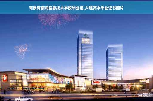 有没有南海信息技术学校毕业证,大理高中毕业证书图片