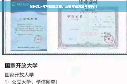 银行流水核对快速攻略，高效核算方法与技巧??