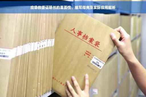 应急救援证明书的重要性、编写指南及实际应用解析
