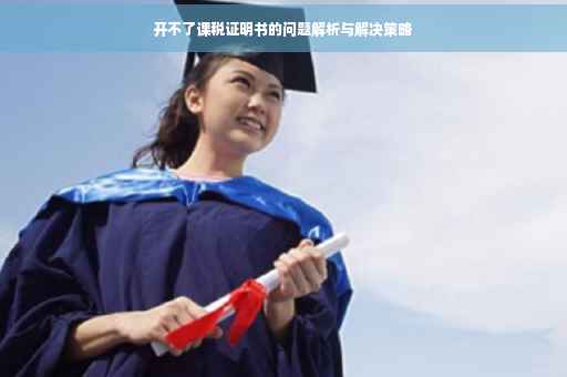 开不了课税证明书的问题解析与解决策略