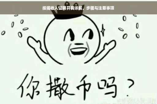 按揭收入证明开具详解，步骤与注意事项