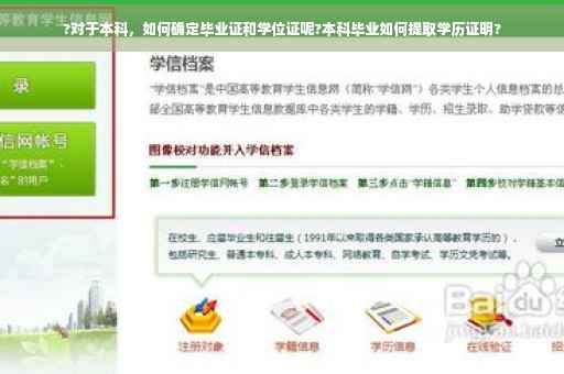 ?对于本科，如何确定毕业证和学位证呢?本科毕业如何提取学历证明?