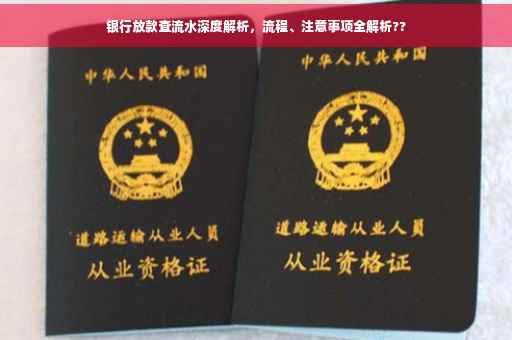银行放款查流水深度解析，流程、注意事项全解析??