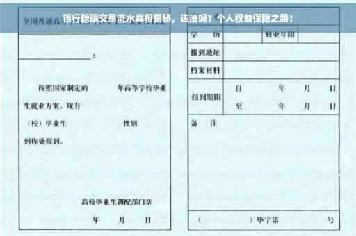 银行隐瞒交易流水真相揭秘，违法吗？个人权益保障之路！