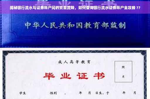 揭秘银行流水与证券账户间的资金流转，如何查询银行流水证券账户全攻略 ??