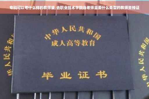专科可以考什么样的教师编,去职业技术学院当老师需要什么类型的教师资格证