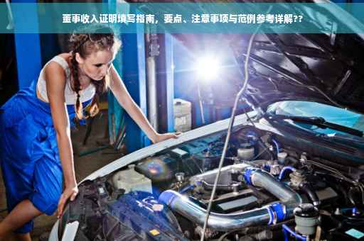 董事收入证明填写指南，要点、注意事项与范例参考详解??