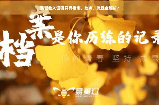 民警收入证明开具指南，地点、流程全解析?