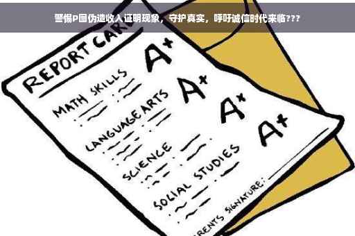 警惕P图伪造收入证明现象，守护真实，呼吁诚信时代来临???