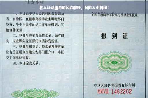 收入证明盖章的风险解析，风险大小揭秘！