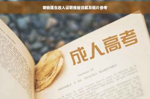 宠物医生收入证明模板详解及图片参考