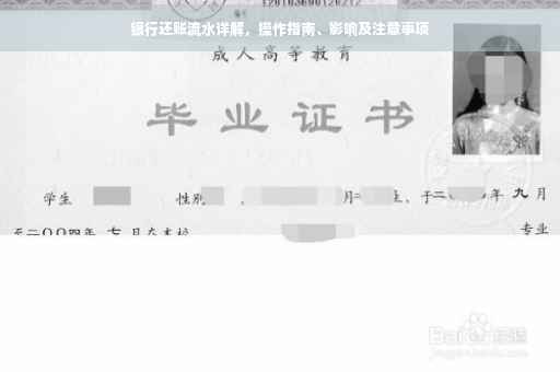 银行还账流水详解，操作指南、影响及注意事项
