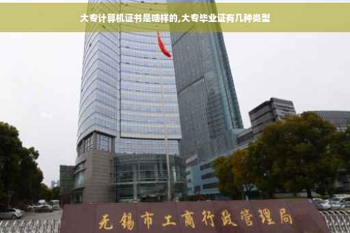 大专计算机证书是啥样的,大专毕业证有几种类型