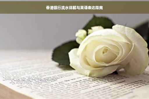 香港银行流水详解与英语表达指南