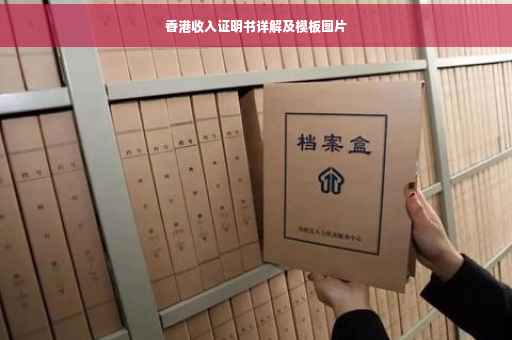 香港收入证明书详解及模板图片