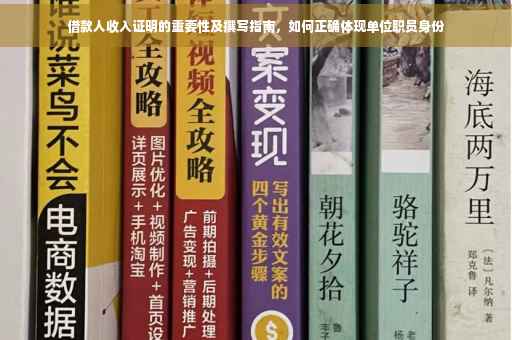 借款人收入证明的重要性及撰写指南，如何正确体现单位职员身份