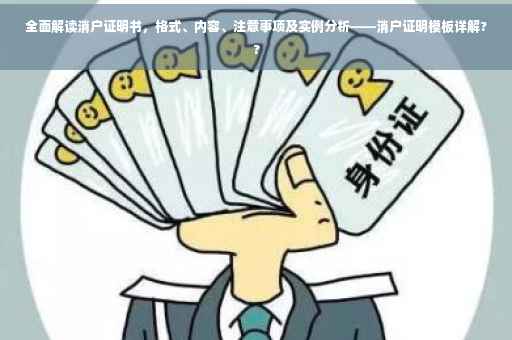 全面解读消户证明书，格式、内容、注意事项及实例分析——消户证明模板详解??