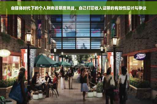 自媒体时代下的个人财务透明度挑战，自己打印收入证明的有效性探讨与争议
