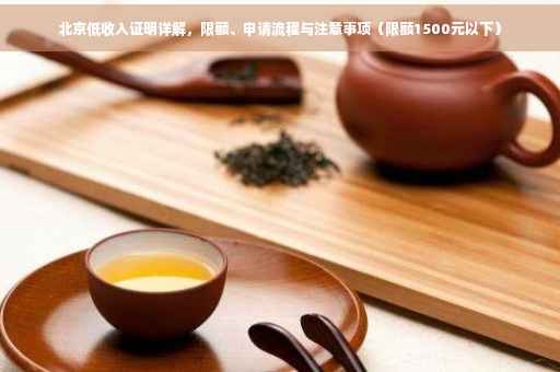 北京低收入证明详解，限额、申请流程与注意事项（限额1500元以下）