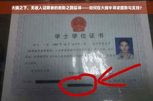 大病之下，无收入证明者的救助之路探寻——如何在大病中寻求援助与支持？