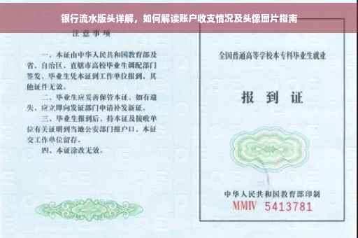 银行流水版头详解，如何解读账户收支情况及头像图片指南