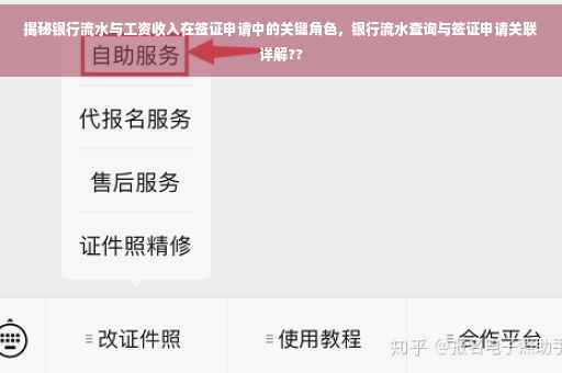 揭秘银行流水与工资收入在签证申请中的关键角色，银行流水查询与签证申请关联详解??