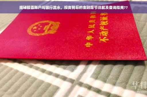 揭秘股票账户与银行流水，投资背后的金融细节详解及查询指南??