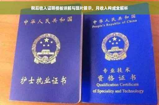 税后收入证明模板详解与图片展示，月收入构成全解析