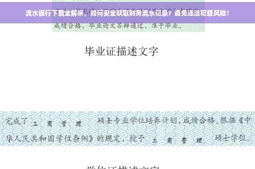 流水银行下载全解析，如何安全获取财务流水记录？避免违法犯罪风险！