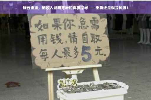 疑云重重，晒收入证明背后的真相探寻——出轨还是误会风波？