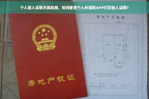 个人收入证明开具指南，如何使用个人所得税APP打印收入证明？