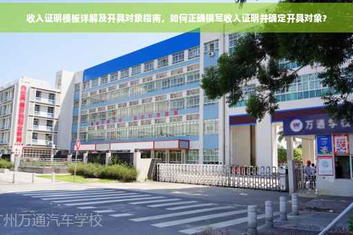 收入证明模板详解及开具对象指南，如何正确撰写收入证明并确定开具对象？